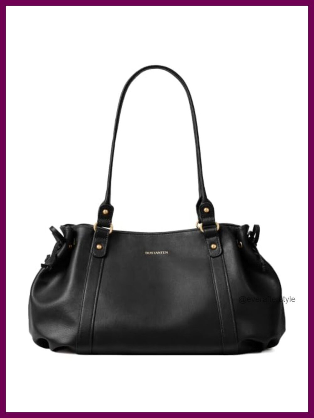 Slouchy Hobo Shoulder Bag Large Vegan Leather Tote for Work